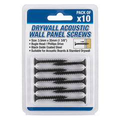 Pack of x10 Drywall Acoustic Wall Panel Screws