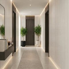 Premium Acoustic Wall Panels - White Marble