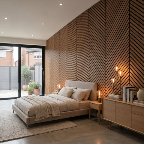 Premium Herringbone Wall Panel 240cm x 60cm (Multiple Colours)